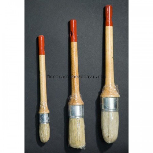 BROCHA ARO HIERRO NIQUELADO PUNTA ROJA