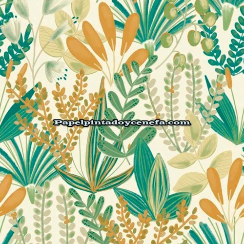 Rollo Papel Pintado Tropical Wallls Referencia  265-1010.