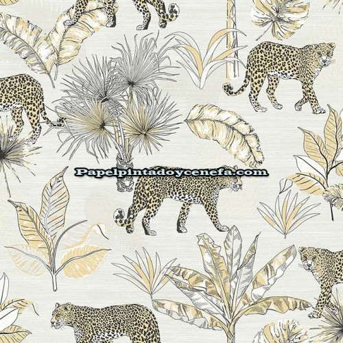 Rollo Papel Pintado Tropical Wallls Referencia  265-1029.