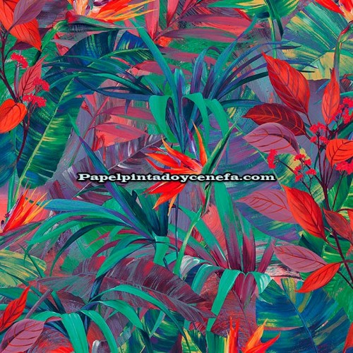Rollo Papel Pintado Tropical Wallls Referencia  265-1045.