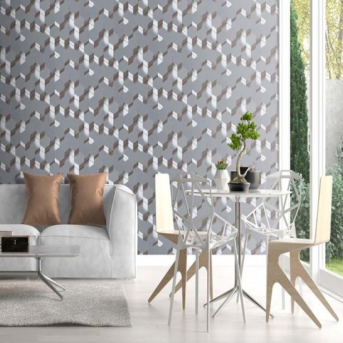 Rollo Papel Pintado Kubic Referencia  KUBIC-020.