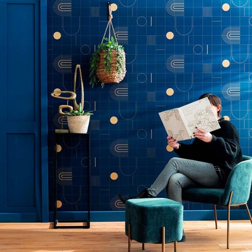 Rollo Papel Pintado Only Blue Referencia  ONB-102706221.
