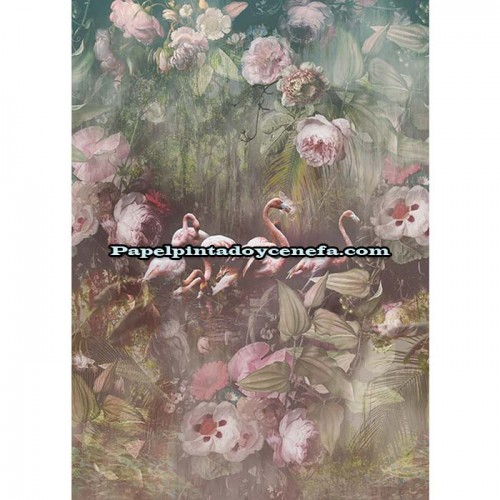 Mural FLORAL UTOPIA Referencia  M-INK7553.