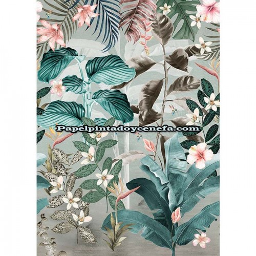 Mural FLORAL UTOPIA Referencia  M-INK7555.