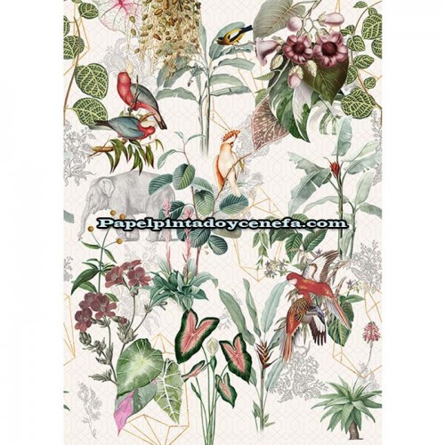 Mural FLORAL UTOPIA Referencia  M-INK7591.
