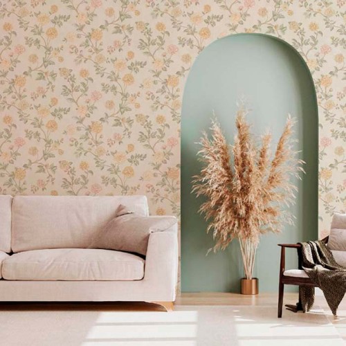 Rollo Papel Pintado SATIN FLOWERS Referencia  1920-Z66801.