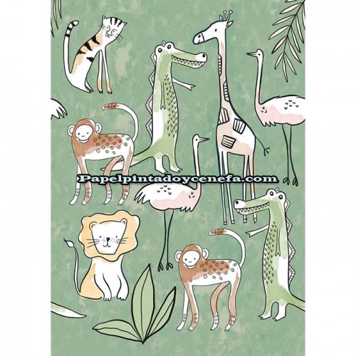 Mural OLIVE & NOAH Referencia  M-INK7809.