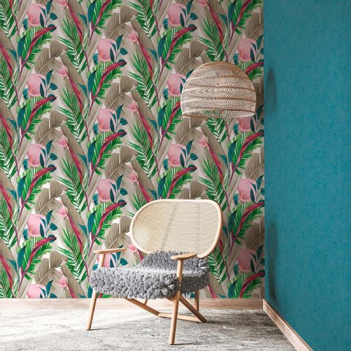 Rollo Papel Pintado TROPICANA HOME Referencia  027-TROPI.