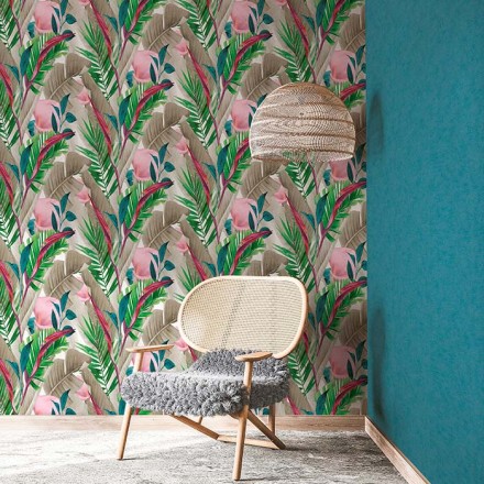 Rollo Papel Pintado TROPICANA HOME Referencia  029-TROPI.