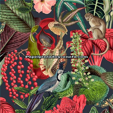 Rollo Papel Pintado Tropical Wallls Referencia  265-1000.