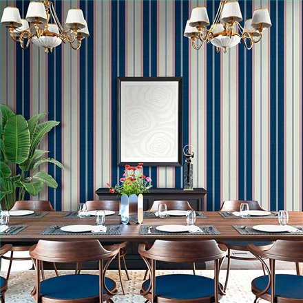 Rollo Papel Pintado NANTUCKET STRIPES REVISITED Referencia  SR21012.