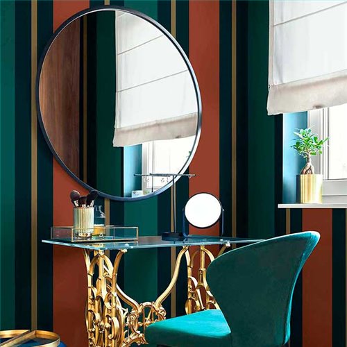 Rollo Papel Pintado NANTUCKET STRIPES REVISITED Referencia  SR21306.