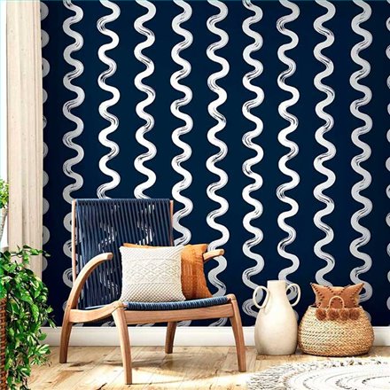 Rollo Papel Pintado NANTUCKET STRIPES REVISITED Referencia  SR20312.