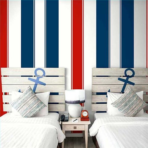Rollo Papel Pintado NANTUCKET STRIPES REVISITED Referencia  SR21212.