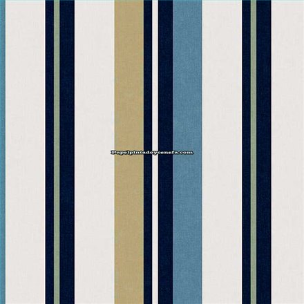 Rollo Papel Pintado NANTUCKET STRIPES REVISITED Referencia  SR20512.