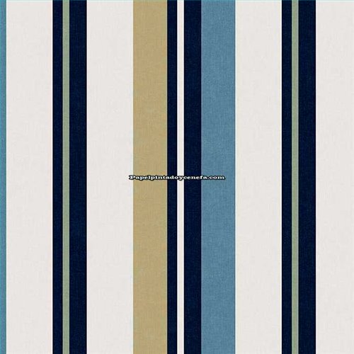 Rollo Papel Pintado NANTUCKET STRIPES REVISITED Referencia  SR20512.