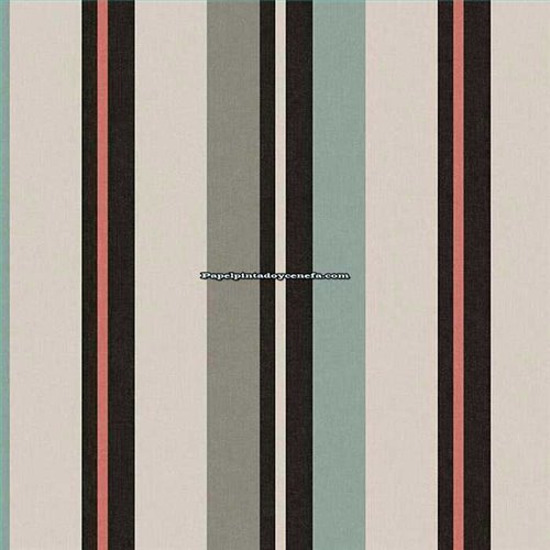 Rollo Papel Pintado NANTUCKET STRIPES REVISITED Referencia  SR20502.
