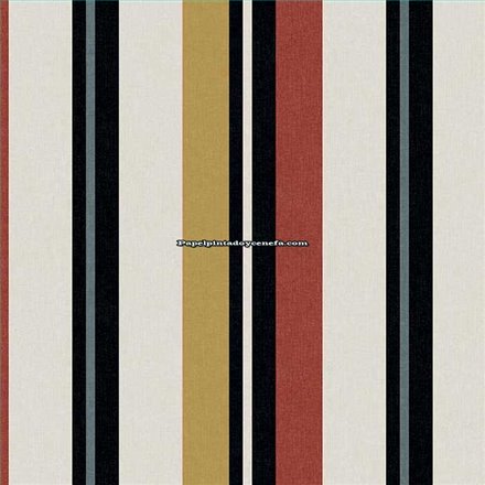 Rollo Papel Pintado NANTUCKET STRIPES REVISITED Referencia  SR20501.