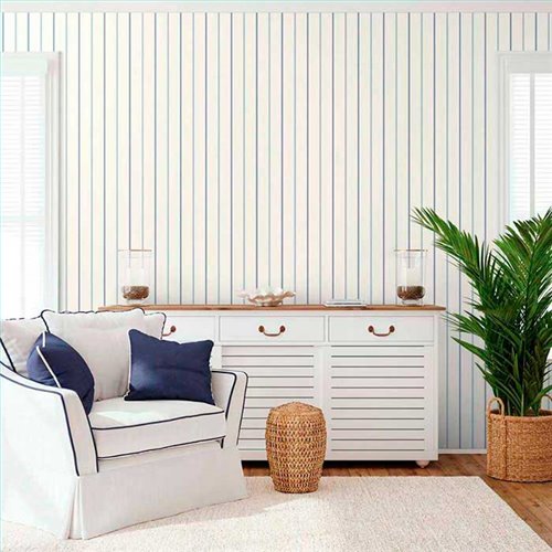 Rollo Papel Pintado NANTUCKET STRIPES REVISITED Referencia  SR21532.