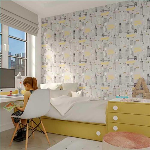 Rollo Papel Pintado HAPPY WALLS Referencia  7048-70.