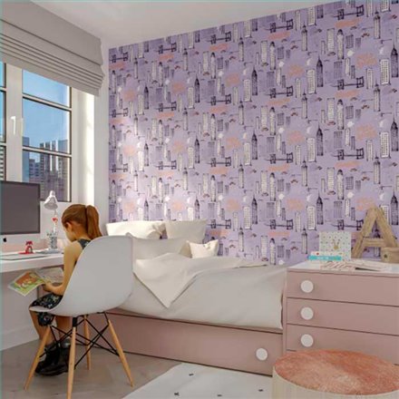 Rollo Papel Pintado HAPPY WALLS Referencia  7048-50.