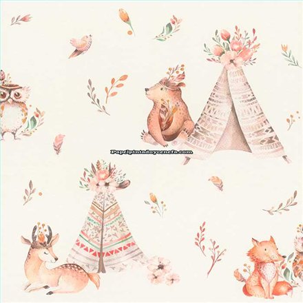 Rollo Papel Pintado BAMBINO Referencia  019-BAM.