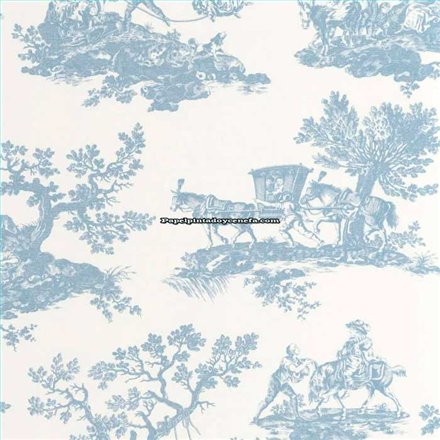 Rollo Papel Pintado LES BELLES TOILES DE JOUY 2 Referencia  BTJD201696202.