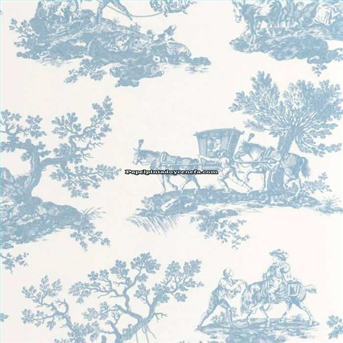 Rollo Papel Pintado LES BELLES TOILES DE JOUY 2 Referencia  BTJD201696202.