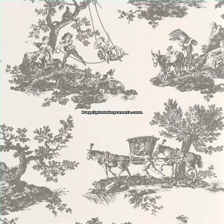 Rollo Papel Pintado LES BELLES TOILES DE JOUY 2 Referencia  BTJD201699310.