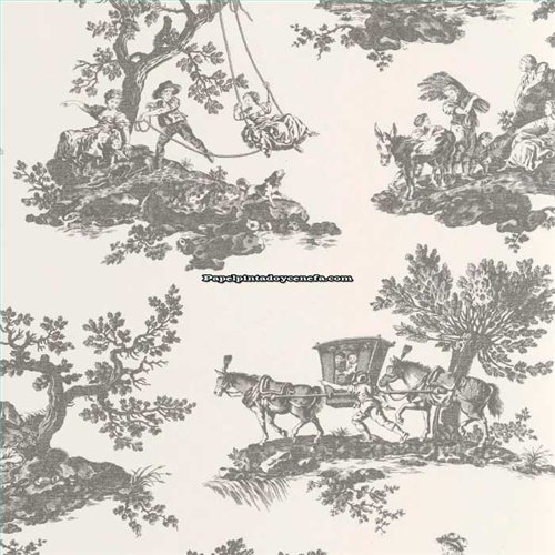 Rollo Papel Pintado LES BELLES TOILES DE JOUY 2 Referencia  BTJD201699310.