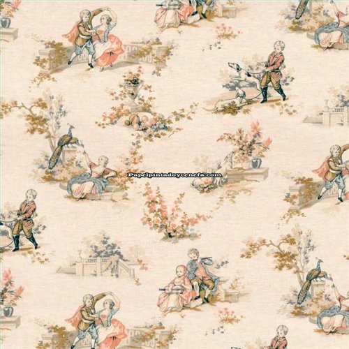 Tela LES BELLES TOILES DE JOUY 2 Referencia  T-BTJD201761984.