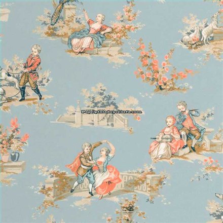 Rollo Papel Pintado LES BELLES TOILES DE JOUY 2 Referencia  BTJD201736515.