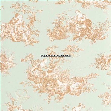Rollo Papel Pintado LES BELLES TOILES DE JOUY 2 Referencia  BTJD87917272.