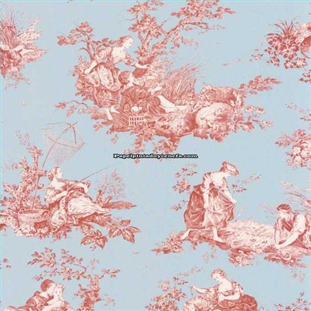 Rollo Papel Pintado LES BELLES TOILES DE JOUY 2 Referencia  BTJD87916808.
