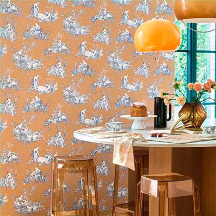 Rollo Papel Pintado LES BELLES TOILES DE JOUY 2 Referencia  BTJD87912606.