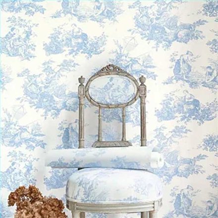 Rollo Papel Pintado LES BELLES TOILES DE JOUY 2 Referencia  BTJD87916217.