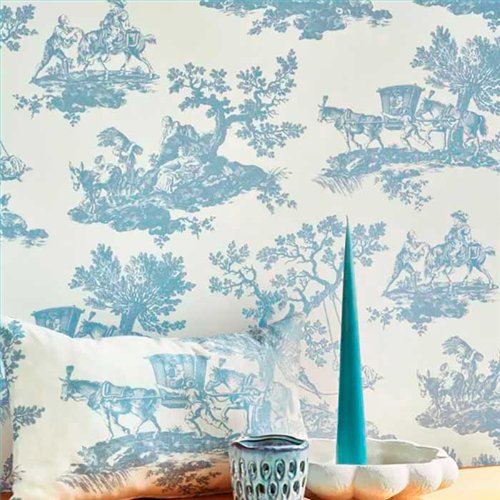 Rollo Papel Pintado LES BELLES TOILES DE JOUY 2 Referencia  BTJD87916217.
