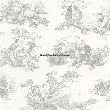 Rollo Papel Pintado LES BELLES TOILES DE JOUY 2 Referencia  BTJD87919103.