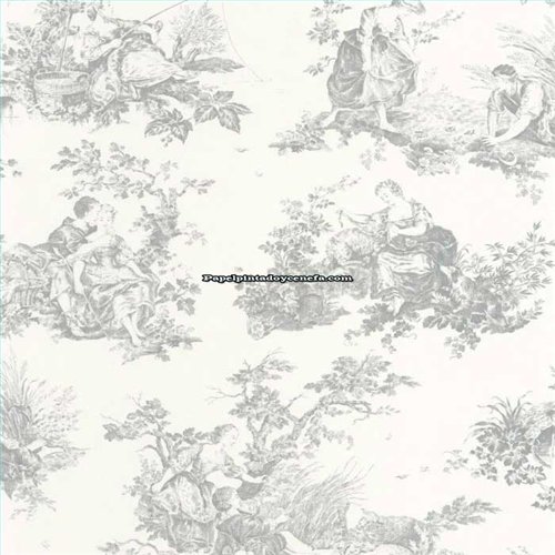 Rollo Papel Pintado LES BELLES TOILES DE JOUY 2 Referencia  BTJD87919103.