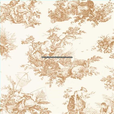 Rollo Papel Pintado LES BELLES TOILES DE JOUY 2 Referencia  BTJD87911318.