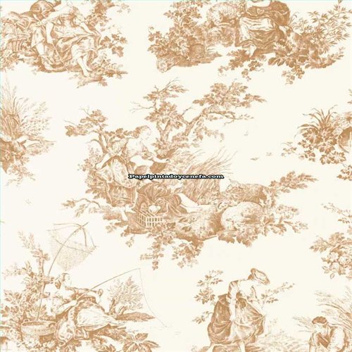 Rollo Papel Pintado LES BELLES TOILES DE JOUY 2 Referencia  BTJD87911318.