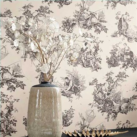 Rollo Papel Pintado LES BELLES TOILES DE JOUY 2 Referencia  BTJD87919612.