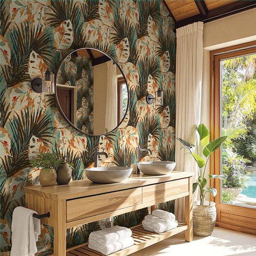 Rollo Papel Pintado BALI TROPICAL Referencia  AG60204.