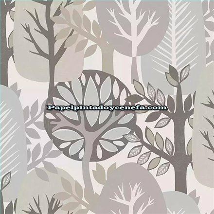Ref.28280 papel pintado antibes iberostil arboles moderno tejido no tejido lavable
