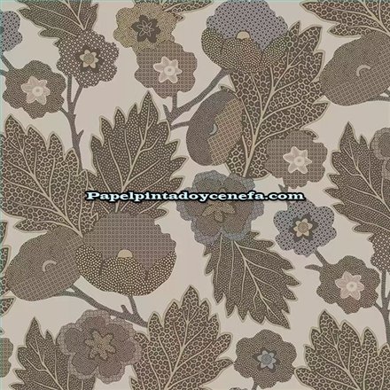 Ref.28271 papel pintado antibes iberostil flores moderno tejido no tejido lavable