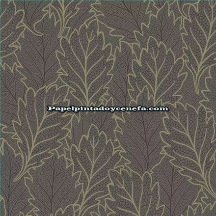 Ref.28263 papel pintado antibes iberostil hojas moderno tejido no tejido lavable