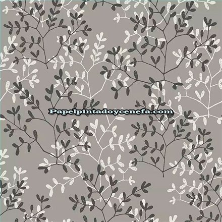 Ref.28252 papel pintado antibes iberostil ramas moderno tejido no tejido lavable