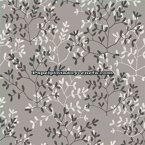 Ref.28252 papel pintado antibes iberostil ramas moderno tejido no tejido lavable