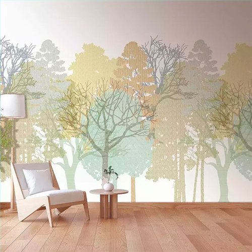 Ref.28291 mural antibes iberostil arboles moderno tejido no tejido lavable