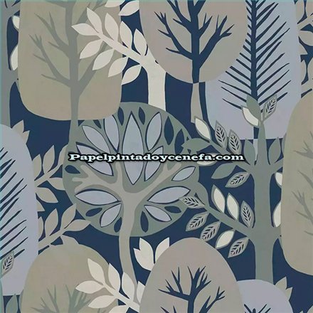 Ref.28284 papel pintado antibes iberostil arboles moderno tejido no tejido lavable